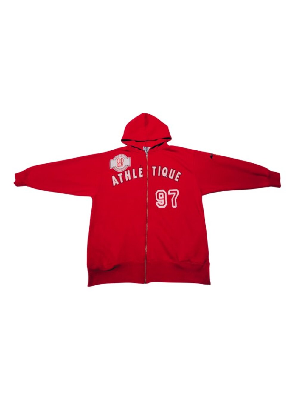 Vintage Women’s Red R&R Sport Oversized Athletic Hoodie (Size XL)